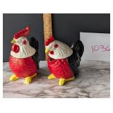 Rooster/Chicken Salt, Pepper, Cream and Sugar 2