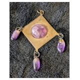 Silver and Amethyst Pendant