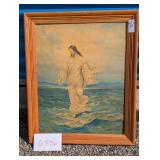 Jesus Christ Walking on Water (Framed)