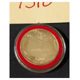 1993 Christmas Troy Once 99.9% Silver