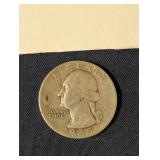 1945 Silver War Quarter