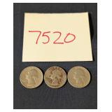3 1967 Quarters Lot 2