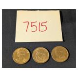 Dollar Coins: Madison, Jackson, Adams