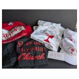 Assorted Shawnee Christian Shirts and Hats