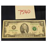 2003 Series I $2 Bill, Circulated
