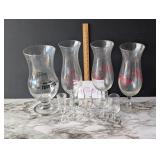 Cordial Glasses and Hurricane Glasses