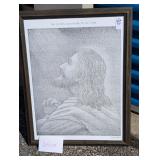 Jesus Christ Drawn with Words of St. John