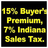 INFO: 15% buyers premium, 7% sales tax