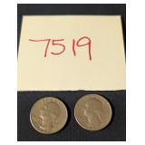 2 1967 Quarters Lot 1