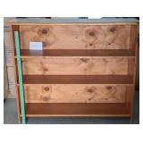 Wood Three Shelf Book Case