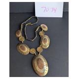 Mixed Metal Statement Necklace
