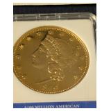 1849 Liberty Head Double Eagle Layered In 24k Gold