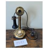 vintage Brass Fold-A-Fone Telephone