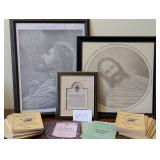 assorted Christian Art, Books, and Booklets