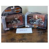 diecast Harley Davidson Softtail and K Model