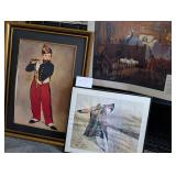 3 Prints: Scarecrow, Fife Player, the Allergist