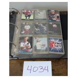 binder of 1990/91 Pro Set PGA golf cards