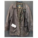 vintage Members Only Leather Jacket, size Large