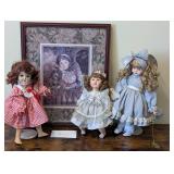 assorted dolls & angel print