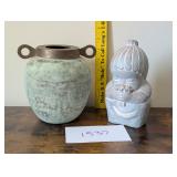 vintage Vase and Abstract Figurine