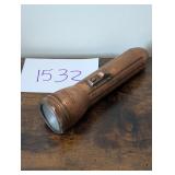 vintage Copper Ray-O-Vac Flashlight