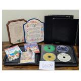 assorted CDs, Decor, Sheet Music Holders
