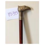 Cane with Brass Eagle Head Grip
