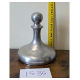 vintage Etain Du Manoir-style Ships Decanter