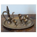 Vintage Mini Brass Tea or Coffee Set
