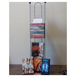 DVDs and storage tower