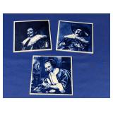 3 Delf Blue Portrait tiles with wall hooks