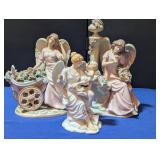 3 O'Well etc Ceramic/Porcelain Angel Figurines