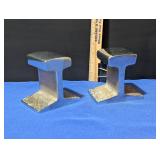 Pair of Railroad Track Bookends