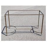 80's Gold Metallic Dining Table Frame