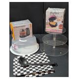 Waffle Iron, Cake Carrier, Ladle, Chopper