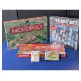 Super Mario 64, Chess, Scrabble & Monopoly