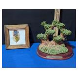 Tree Frogs Feather Art, Tree Display