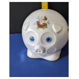 Ceramic Piggy Bank 1, White