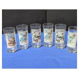 6 Normal Rockwell Saturday Evening Post Glasses