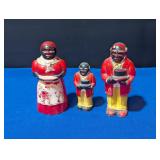Black Americana Salt & Pepper Shakers