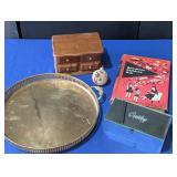 Brass Platter, Jewelry Box, Ornament, Book
