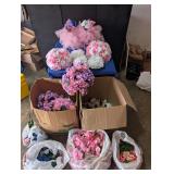 Raised Vases & Artifical Flowers