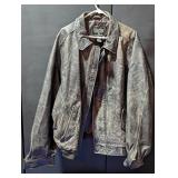Eddie Bauer heavy leather jacket, men's size L