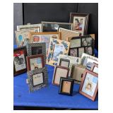 Approx 20 Picture Frames, Various Sizes & Types