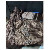 Chocolate Brown Satin Napkins & Table Runners