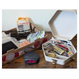 Furniture Sliders, Clock Radio, Assorted Hardware