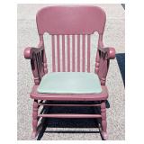 Vintage Mauve Rocking Chair