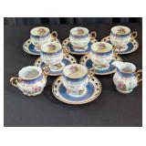Seyei China: cups, saucers, sugar bowl, creamer