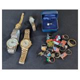 Men's and Women's Watches, Lapel Pins & Jewelry