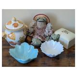 Vintage Cookie Jar, Lily Pons Bowl & More